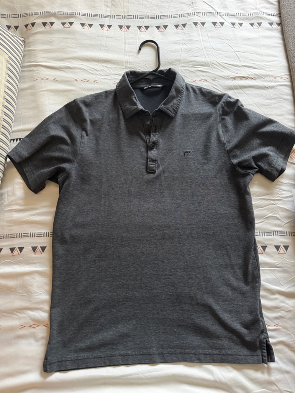 Travis Mathew Dark Charcoal Polo Shirt